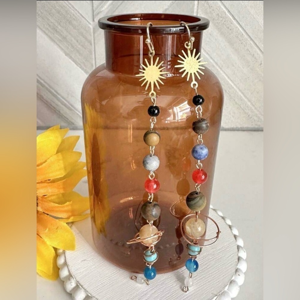 COPY - 5 items for 20 deal|2pcs Vintage Bohemian Handmade
Natural Beads Solar S… - Picture 2 of 4